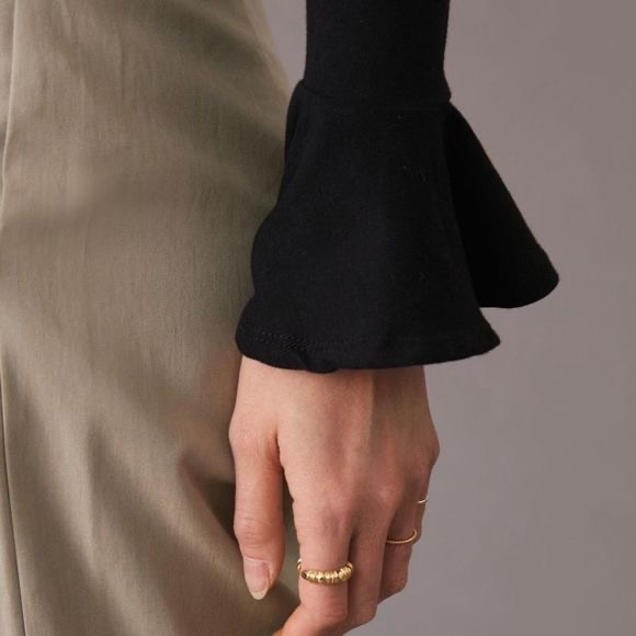 Anthropologie Bell Sleeve Top - Picture 3 of 5